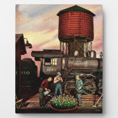 ステファン・ドハノスの列車の庭フラワーガーデン フォトプラーク (正面)