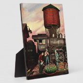 ステファン・ドハノスの列車の庭フラワーガーデン フォトプラーク (側面)