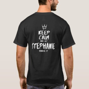 ステファ保ニーの名前(名) (名ユニーク) (名) (名) (First パーソナライズされた) Tシャツ