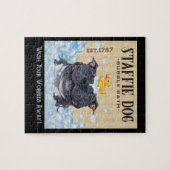 ステフィ（犬）スタッフォードブルテリアドッグバブルバス ジグソーパズル (横)