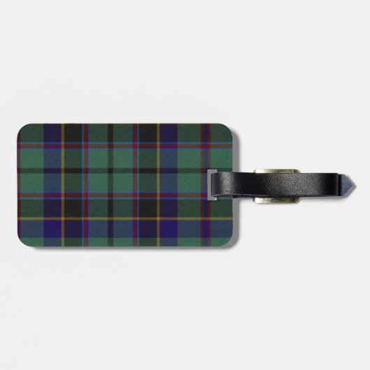 ステフェカラフルンソンタータンチェック格子状ラゲージタグ ラゲッジタグ (裏面横)