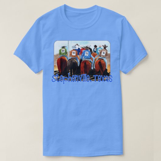 ステフェンビルテキサス州ロデオ Tシャツ (デザイン正面)