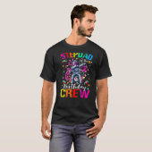 ステプダッド誕生日クルー宇宙飛行士宇宙惑星 Tシャツ (正面フル)