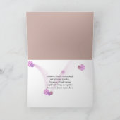 ステプドーターズ誕生日ピンクデイジー カード (内部)