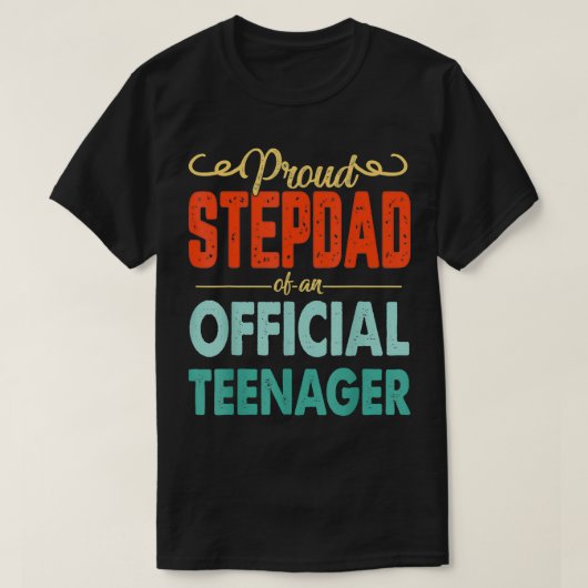 ステプ誇りを持ったダッド公式10代の若者13誕生日13Y Tシャツ (デザイン正面)