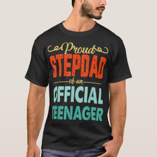 ステプ誇りを持ったダッド公式10代の若者13誕生日13Y Tシャツ