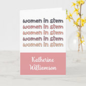 ステミカスタムニストの贈り物の女性 カード (黄色い花)