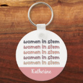 ステミカスタムニストの贈り物の女性 キーホルダー (正面)