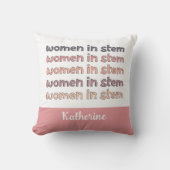 ステミカスタムニストの贈り物の女性 クッション (正面)