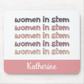 ステミカスタムニストの贈り物の女性 マウスパッド (正面)