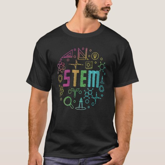 ステムサイエンスエンジニアリング数学先生 Tシャツ (正面)