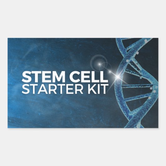 ステムセルスターターキットステッカー – オプション2 長方形シール (正面)