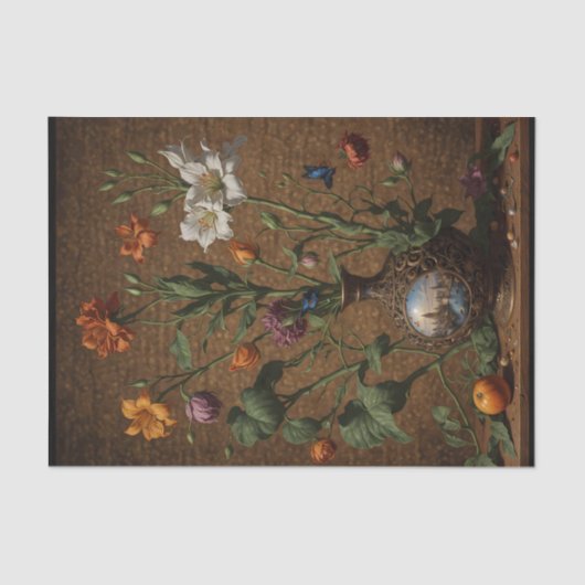 ステムフローラロンドンジェニエ花瓶 薄葉紙 (正面)