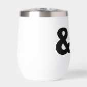 ステムレス熱ワインのタンブラーの後に幸せに (正面)