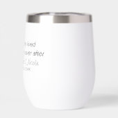 ステムレス熱ワインのタンブラーの後に幸せに (背面)