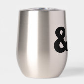 ステムレス熱ワインのタンブラーの後に幸せに (正面)