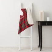 ステュアート一族の個性的なホリデータータン 赤 シェルパブランケット (インサイチュ)