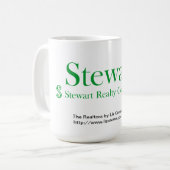 ステュワートの不動産の公式のコーヒー・マグ コーヒーマグカップ (正面左)