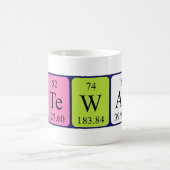 ステュワートの周期表の名前のマグ コーヒーマグカップ (中央)