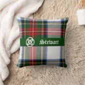 ステュワートの服のタータンチェック格子縞の枕 クッション (ブランケット)