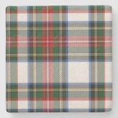 ステュワートの服のタータンチェック格子縞の石のコースター ストーンコースター (正面)