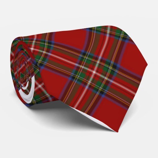 ステュワートの王室のなタータンチェックのタイ ネクタイ (ロール)
