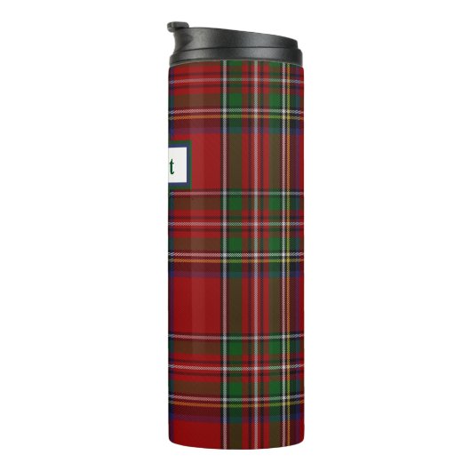 ステュワートの王室のな格子縞のカスタムな熱タンブラー タンブラー (回転右)