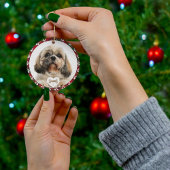 ステュワート タルタン 犬の写真 クリスマス プライド セラミックオーナメント