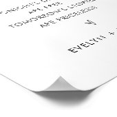 ステラおもしろいオープンバー結婚のサイン ポスター (角)