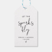 ステラのスパークラーを送り出し、スパークスを飛ばすカード ギフトタグ (正面)