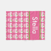 ステラのパーソナライズなカップケーキ毛布 フリースブランケット (正面(横))