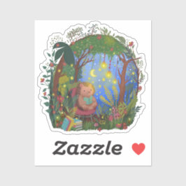 ステラの星空のストーリータイムハンドを描くTia シール