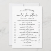 ステラは彼女はいけなバチェロレッテ 招待状 (正面)