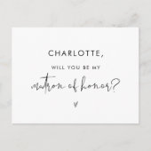 ステラは私の名誉ノートカードのマトロンになる ポストカード (正面)