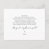 ステラは私の花の女の子のノートカード ポストカード (裏面)