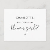 ステラは私の花の女の子のノートカード ポストカード (正面)