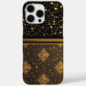 ステラエレガンス(グリッター-金ゴールド – レザー) Case-Mate iPhoneケース (裏面)