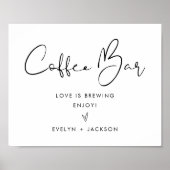 ステラコーヒーバー標識 ポスター (正面)