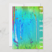 ステラダウンバイザシービーチパーティー誕生日 招待状 (裏面)