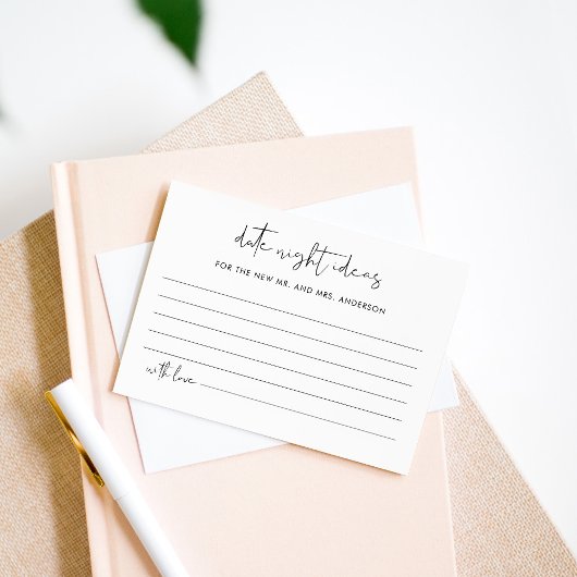 ステラデイトナイトアイディアブライダルシャワーカード エンクロージャーカード