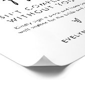 ステラパズル結婚ズゲストブックサイン ポスター (角)