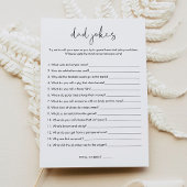 ステラパパジョーク赤ちゃんシャワーゲームカード 招待状