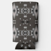 ステラパフォーマンスモダン抽象芸術アートデザイン スリム缶クーラー (裏面)