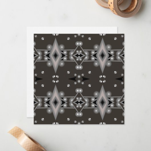 ステラパフォーマンスモダン抽象芸術アートデザイン ノートカード (正面/裏面インサイチュ)