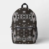 ステラパフォーマンスモダン抽象芸術アートデザイン プリントバックパック (正面)