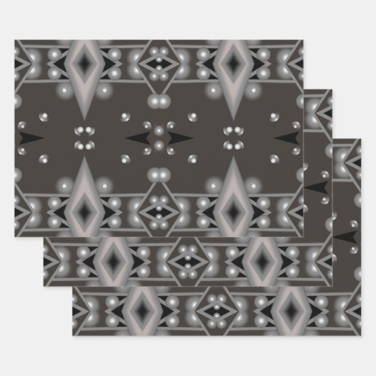 ステラパフォーマンスモダン抽象芸術アートデザイン ラッピングペーパーシート (セット)