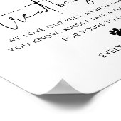 ステラペットトリートバッグ、ドッグビスケットバー結婚ズサイン ポスター (角)