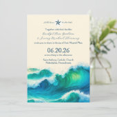 ステラマリス結婚式招待状 招待状 (スタンド正面)