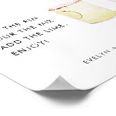 ステラマルガリータバー標識 ポスター (角)