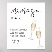 ステラミモザバー標識 ポスター (正面)